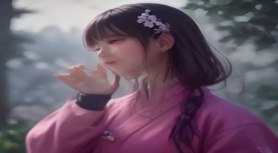 葬送的芙莉莲动画画面，精灵法师芙莉莲在秋日森林中独自行走，淡金色光线营造出悠远与哀愁的acg动画氛围